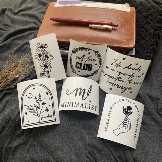 🖤 Black X Holo Collection - Vinyl Sticker Set