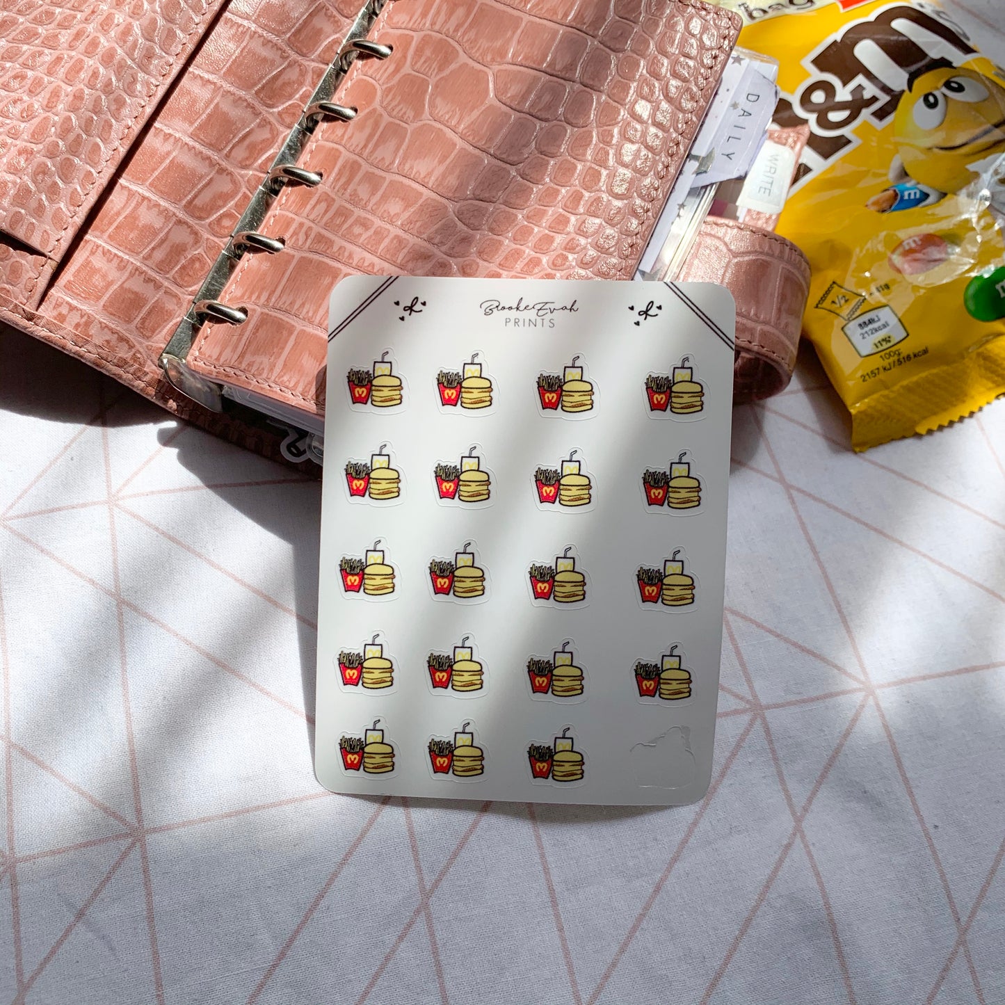 Transparent McDonald's Doodle Sticker