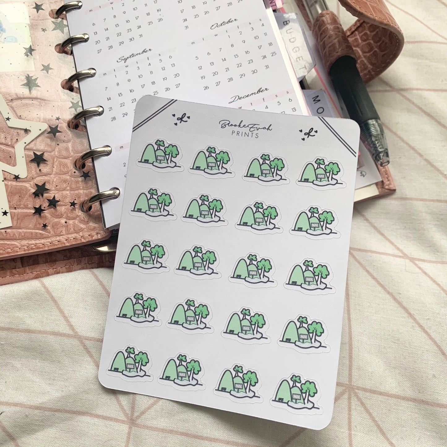Park Doodle Stickers