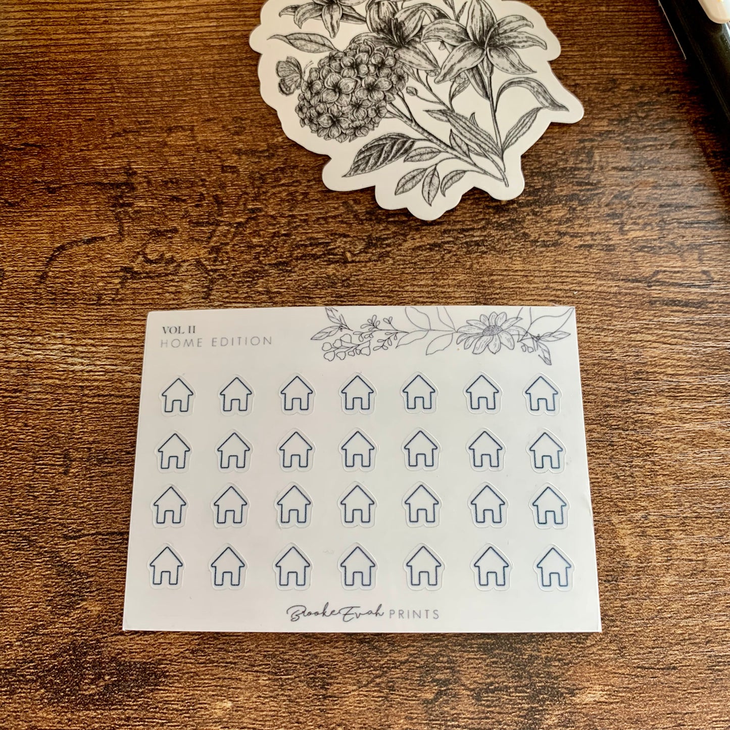 mini Minimal Home Icon Stickers