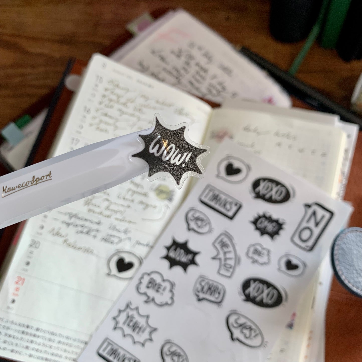 Doodle Speech Bubble Stickers - Transparent Stickers