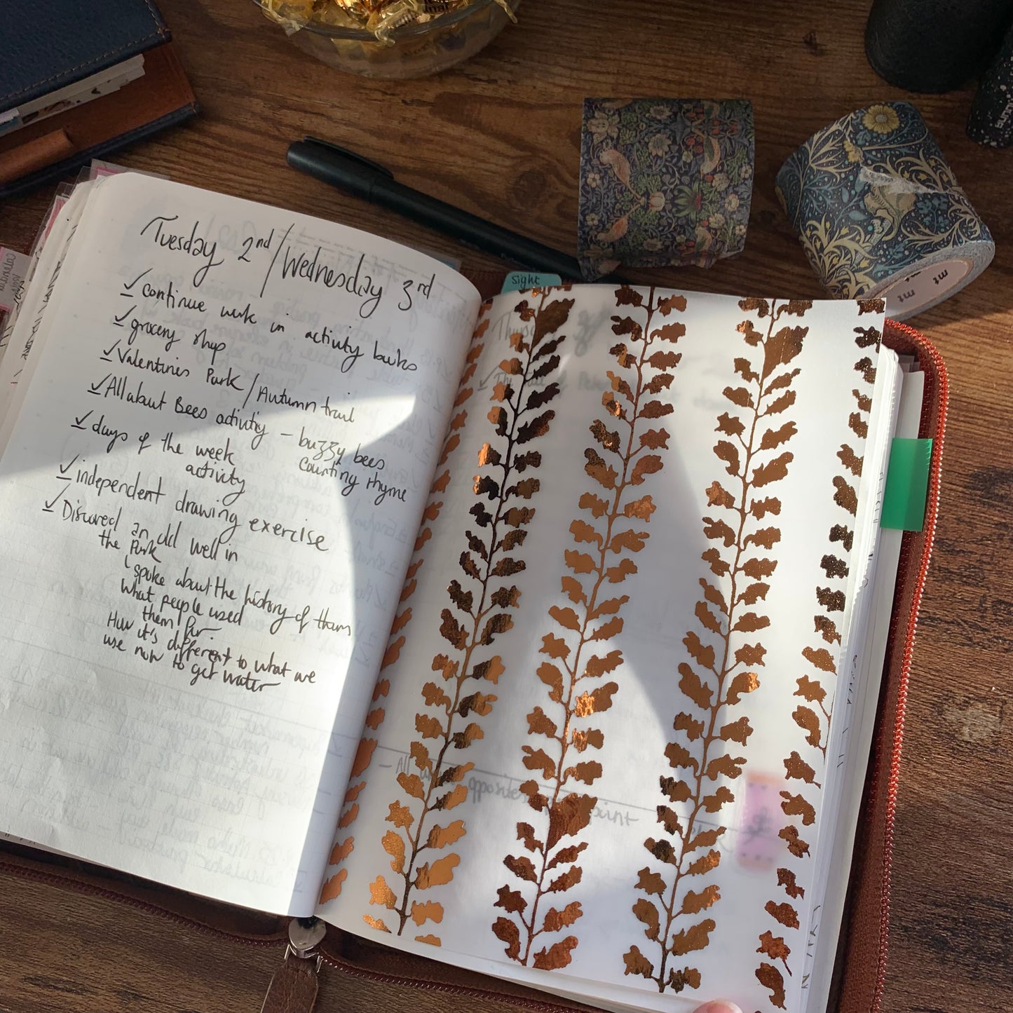 Herbs in a row - Vellum X Acetate Planner Dashboard - Copper Foil