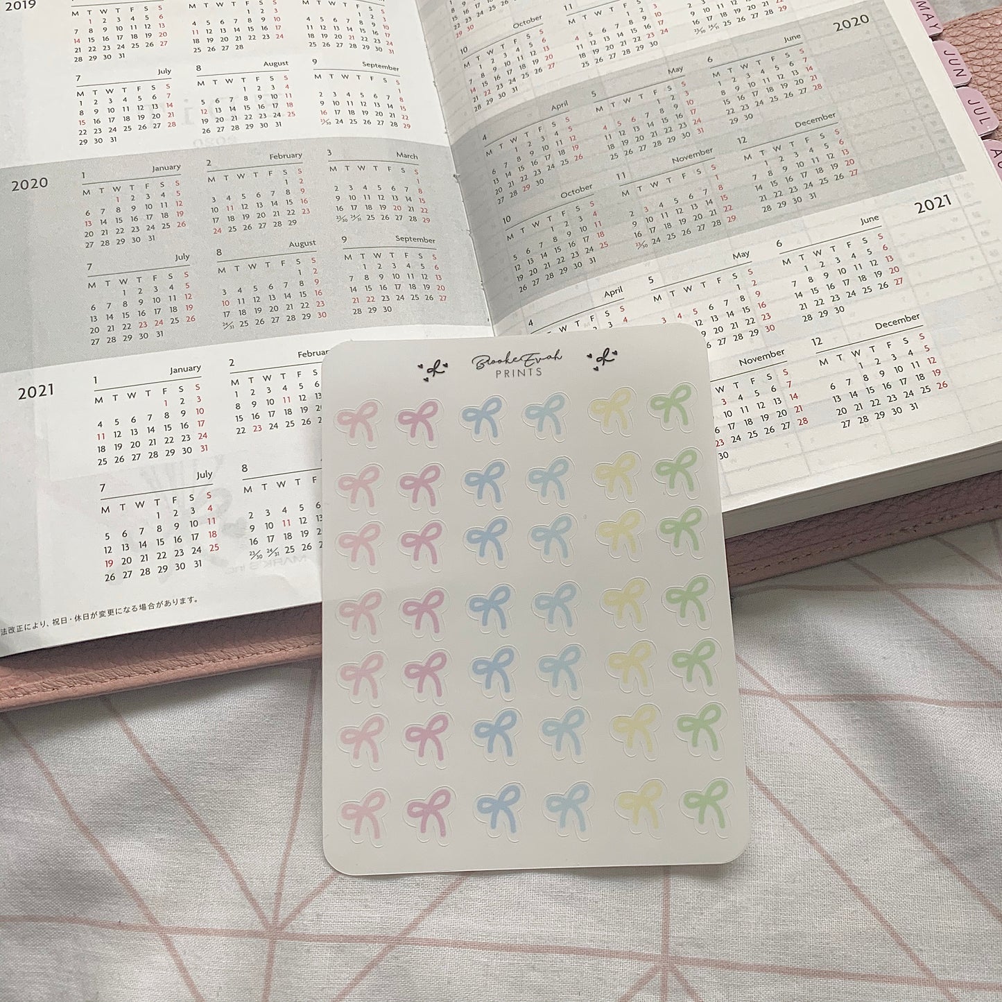 Transparent Clear Bow Stickers
