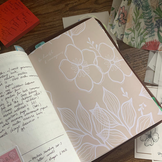 Printed Tomoe River Planner Dashboard- Be humble & Courageous