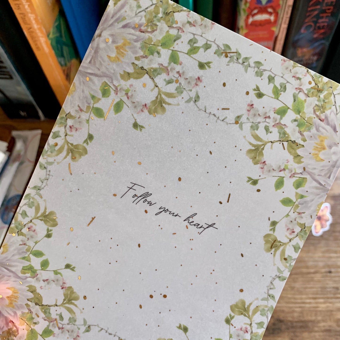 Delicate Water color Floral Hand Drawn Vellum X Acetate Planner Dashboard - Follow your heart 💖