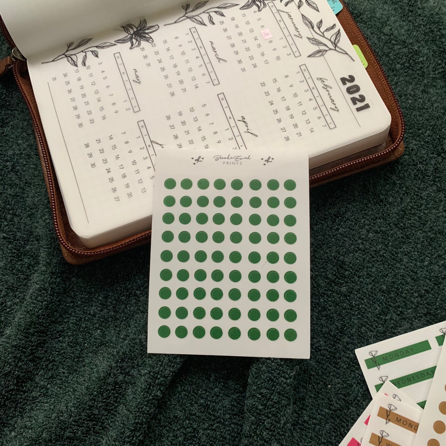 Transparent Dot Stickers X Autumn collection