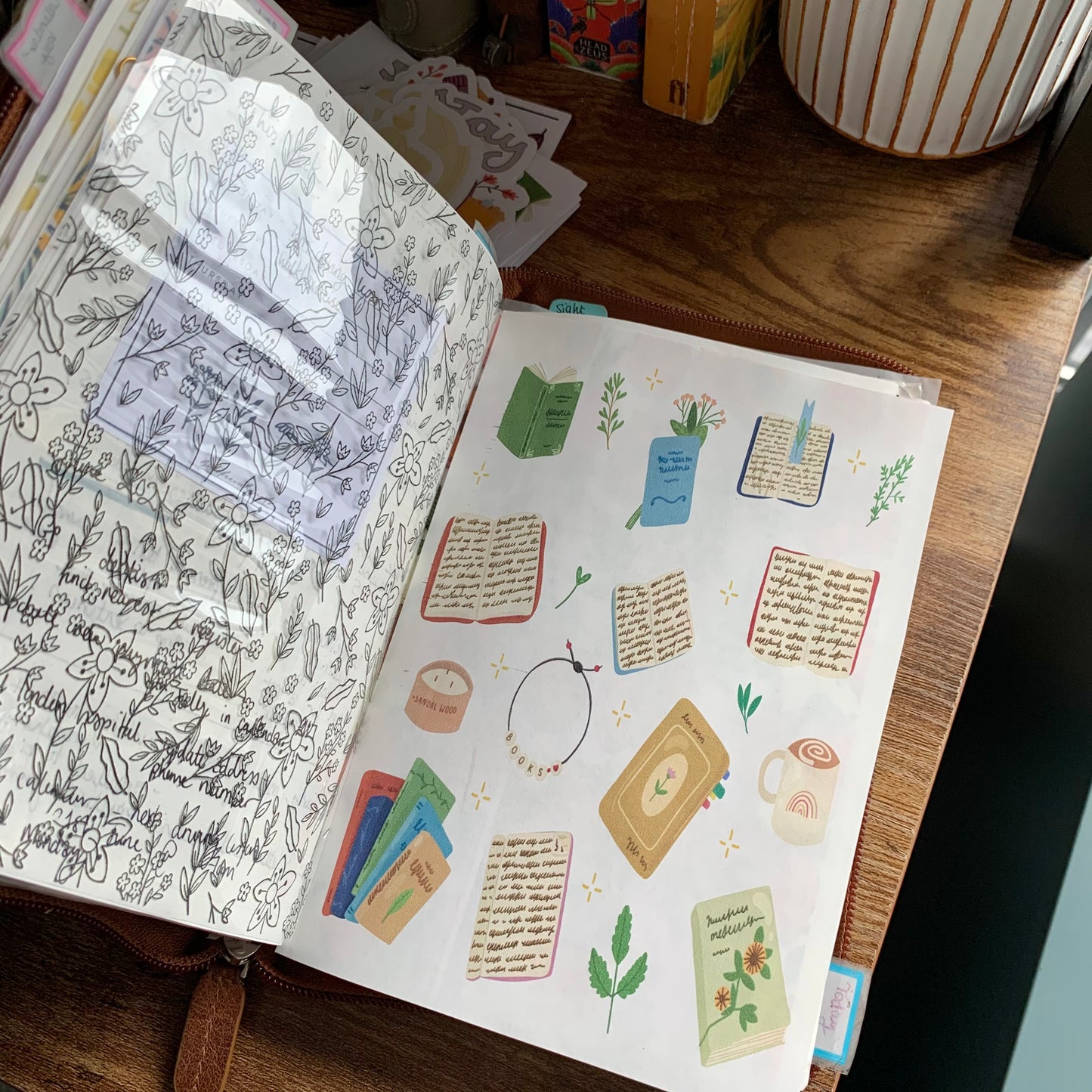 Printed Tomoe River Paper Planner Dashboards- Simple Pleasures