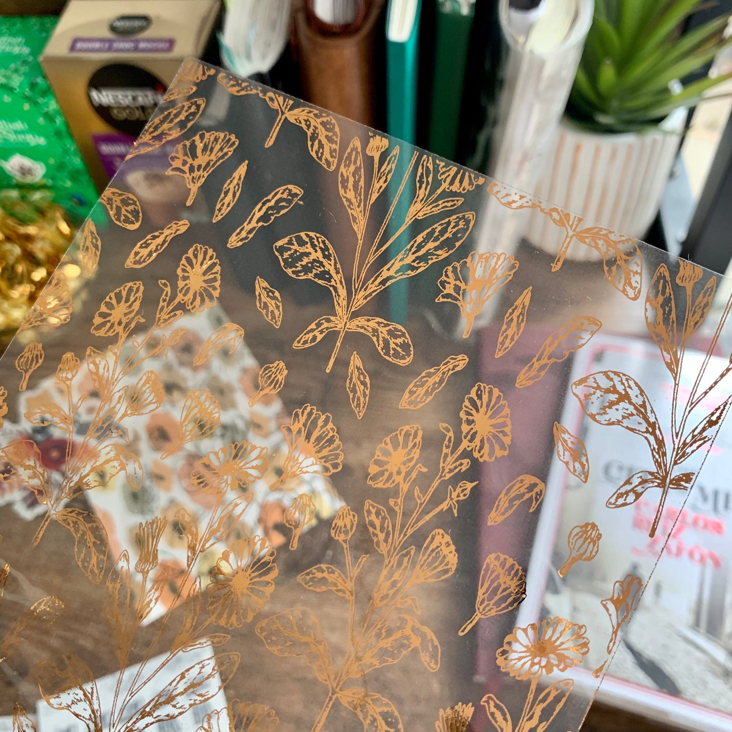 Floral Hand Drawn Calendula Vellum X Acetate Planner Dashboards - Calendula Flowers