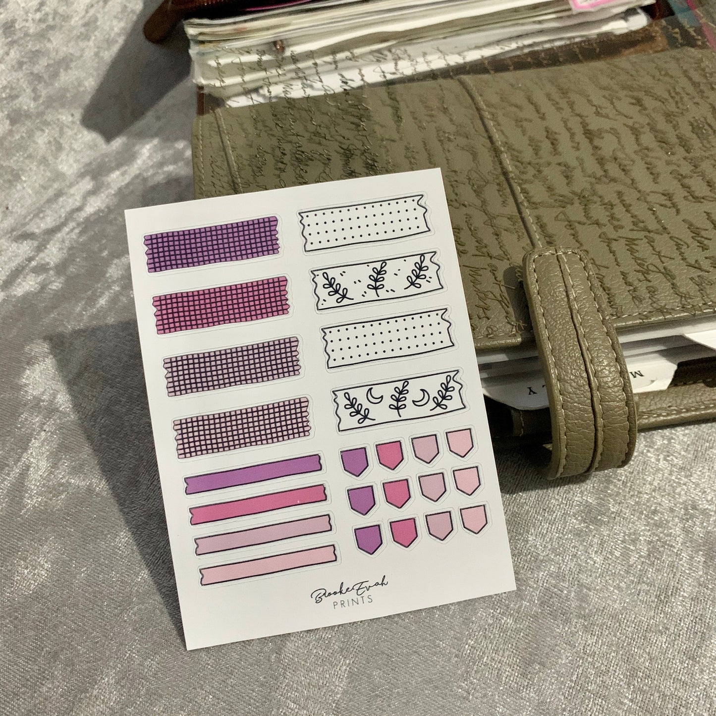 Washi Strip Stickers - Functional