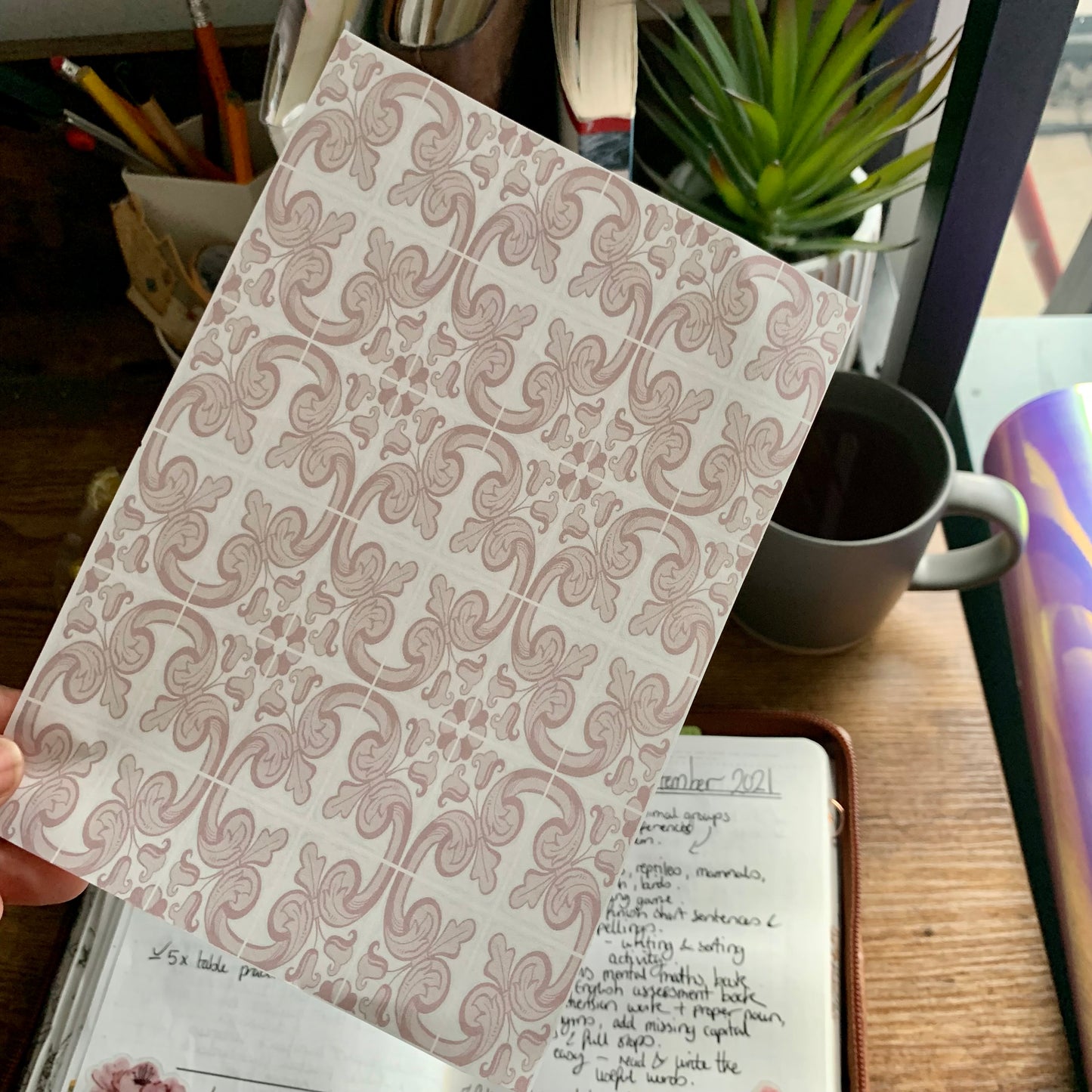 Lilac Azulejo tiles for Planner Dashboard - Sublime