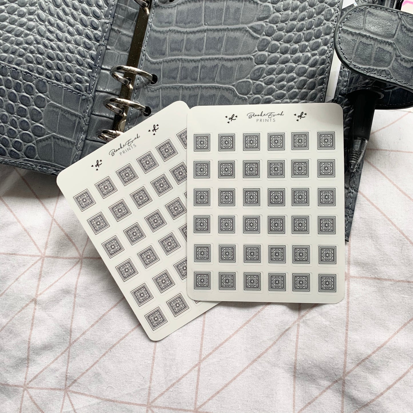 Transparent Decorative Cube Stickers