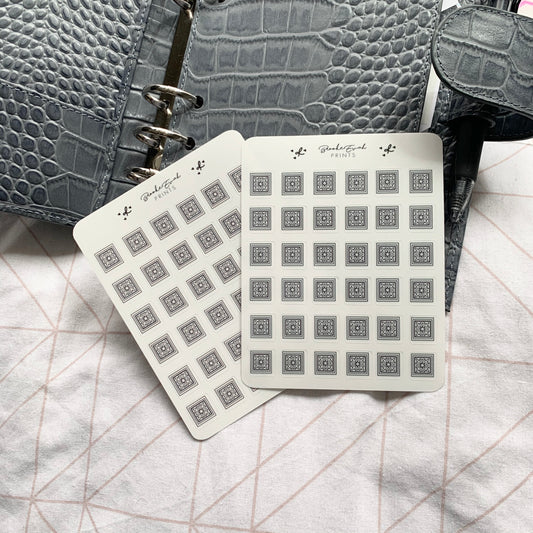 Transparent Decorative Cube Stickers