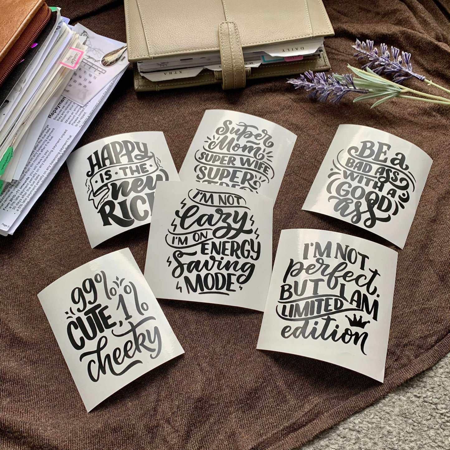 Cheeky Quotes- Vinyl Sticker Set