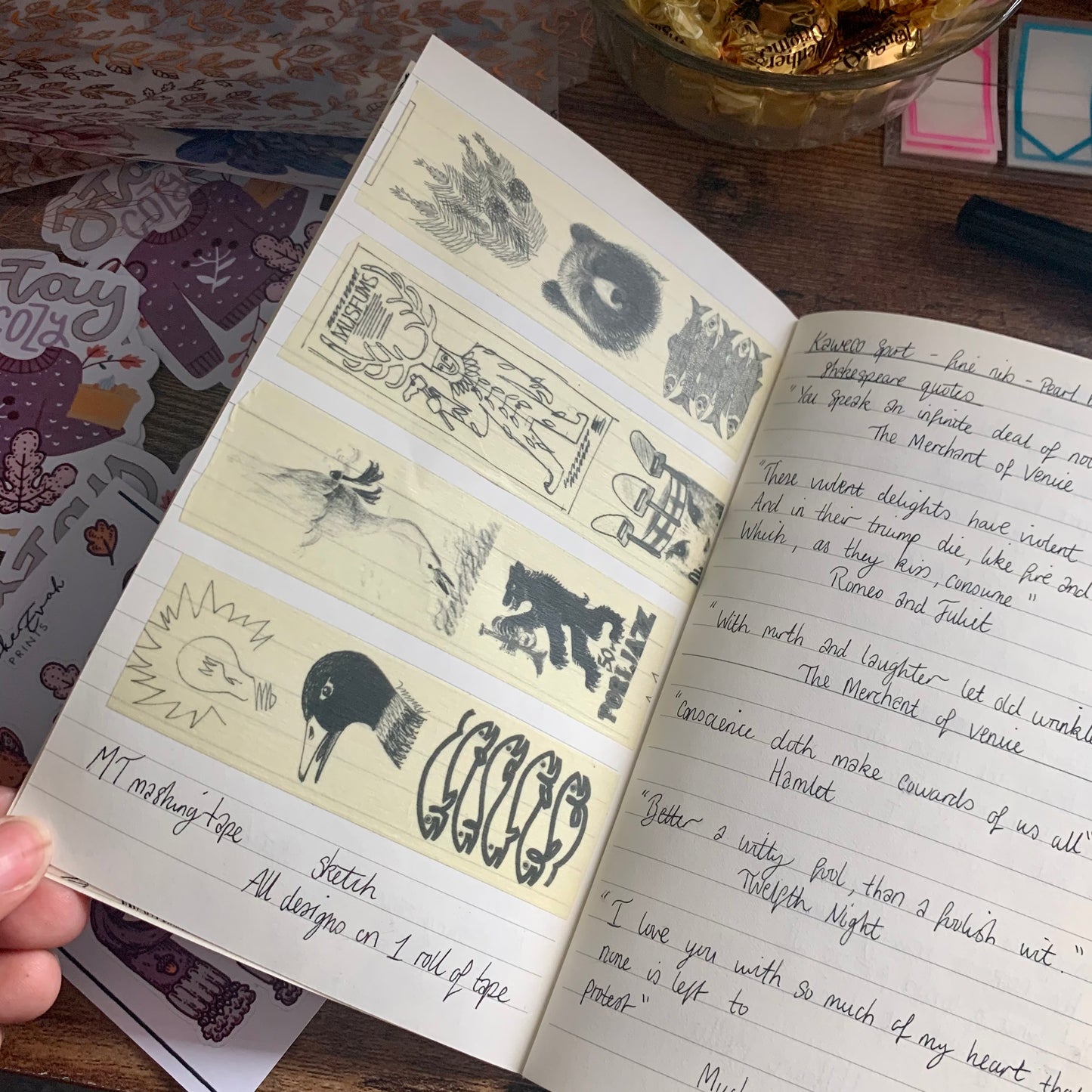 MT Washi tape - Sketch
