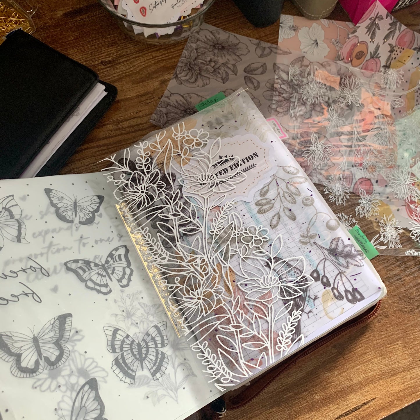 Printed Vellum X Acetate Planner Dashboard - Juliet - Elegance Collection 🤍