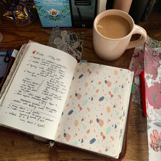 Terrazzo Print Tomoe River Paper Planner Dashboards- Classy