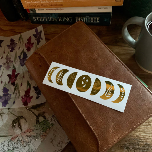 Moon Phases with Floral design Vinyl 🌙