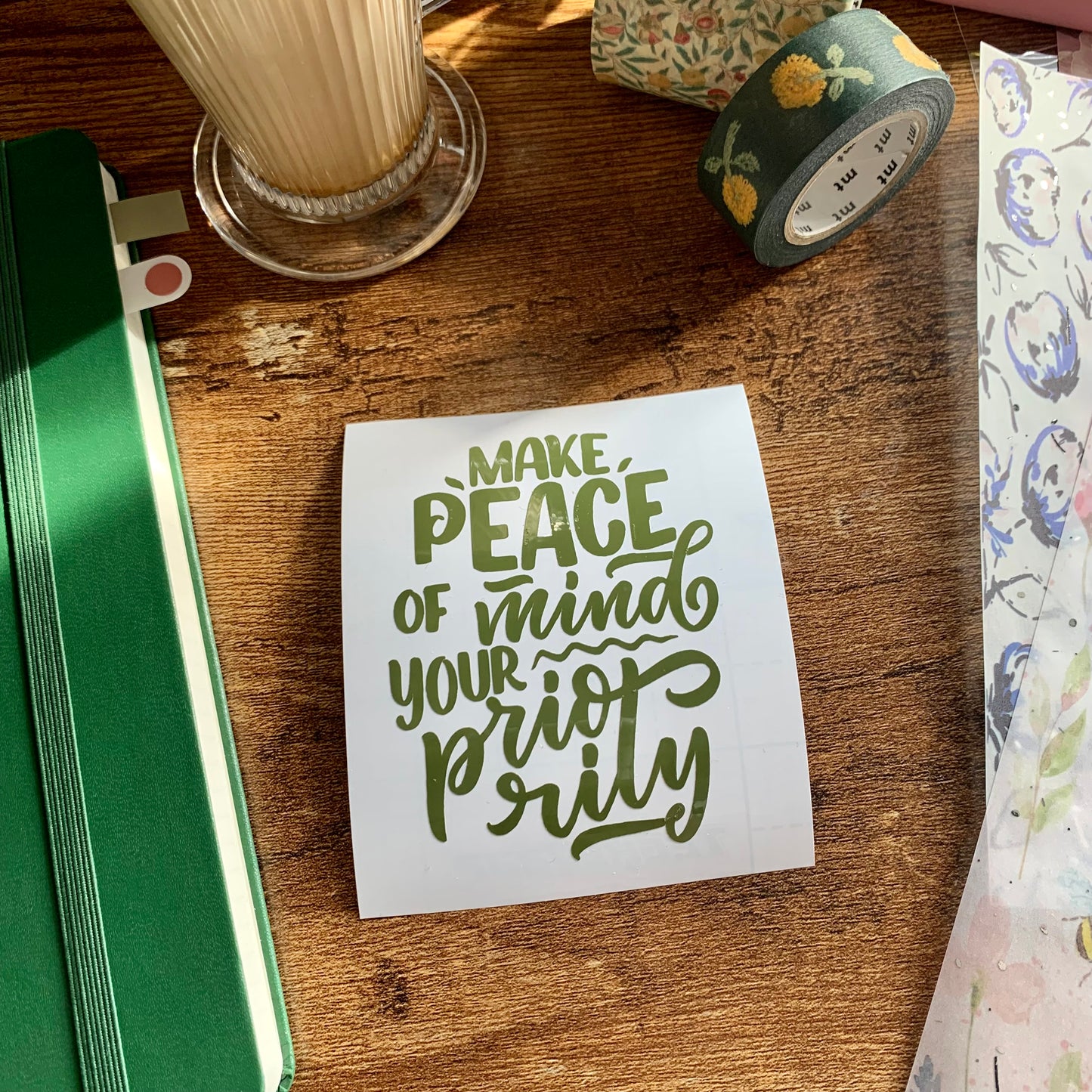 Make Peace of Mind Your Priority Vinyl - First Blooms Collection