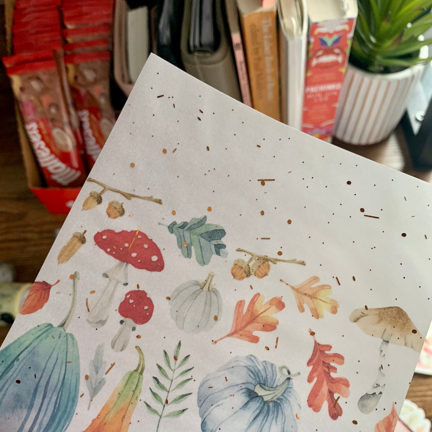 Pumpkin Fall Vellum Planner Dashboards - Harvest