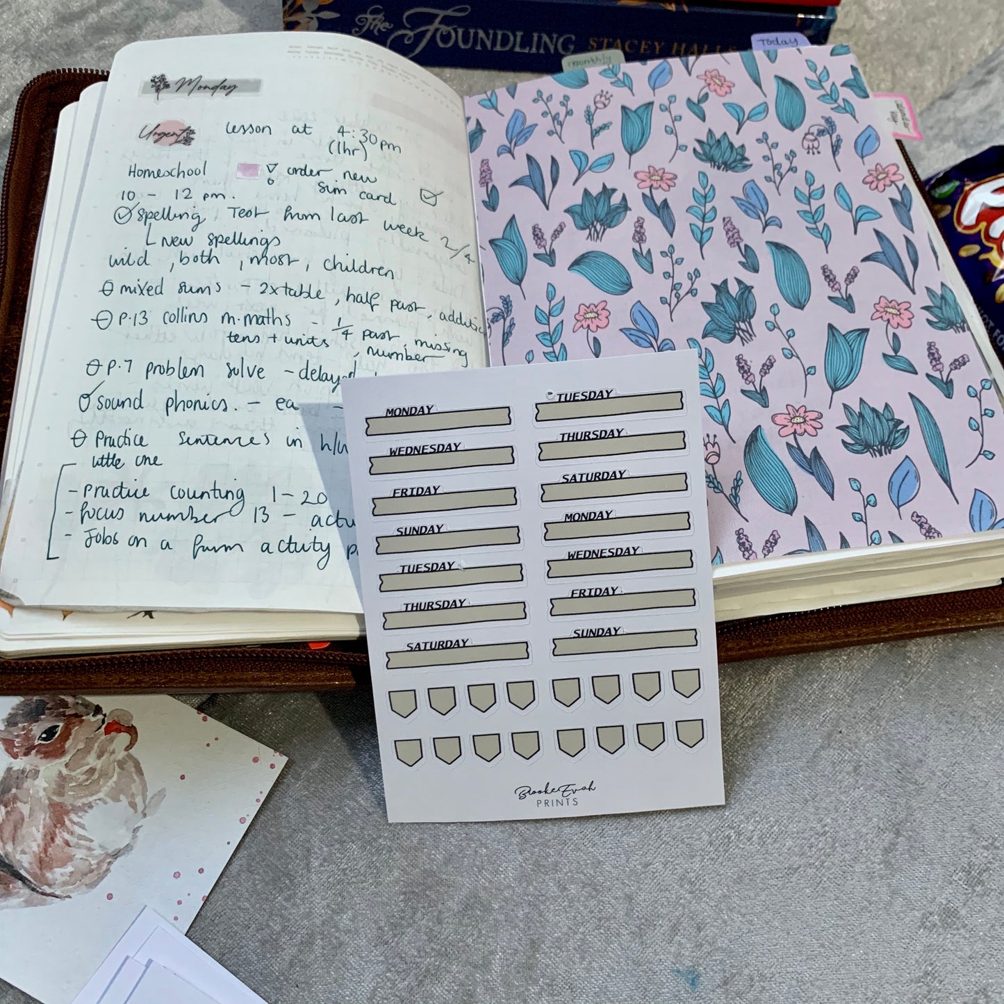 Day’s of the Week Stickers - Washi Strips Set II