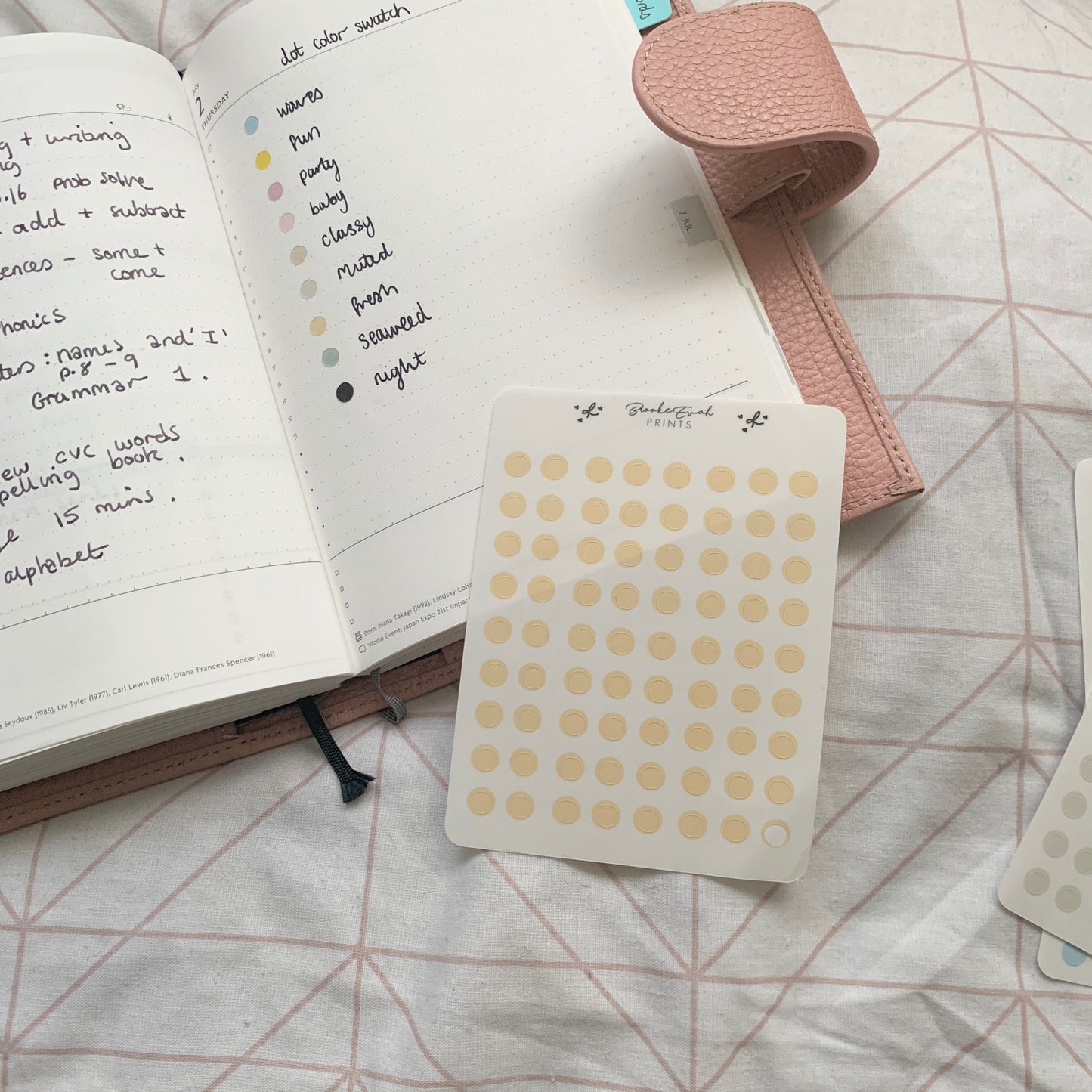 Transparent Dot Planner Stickers