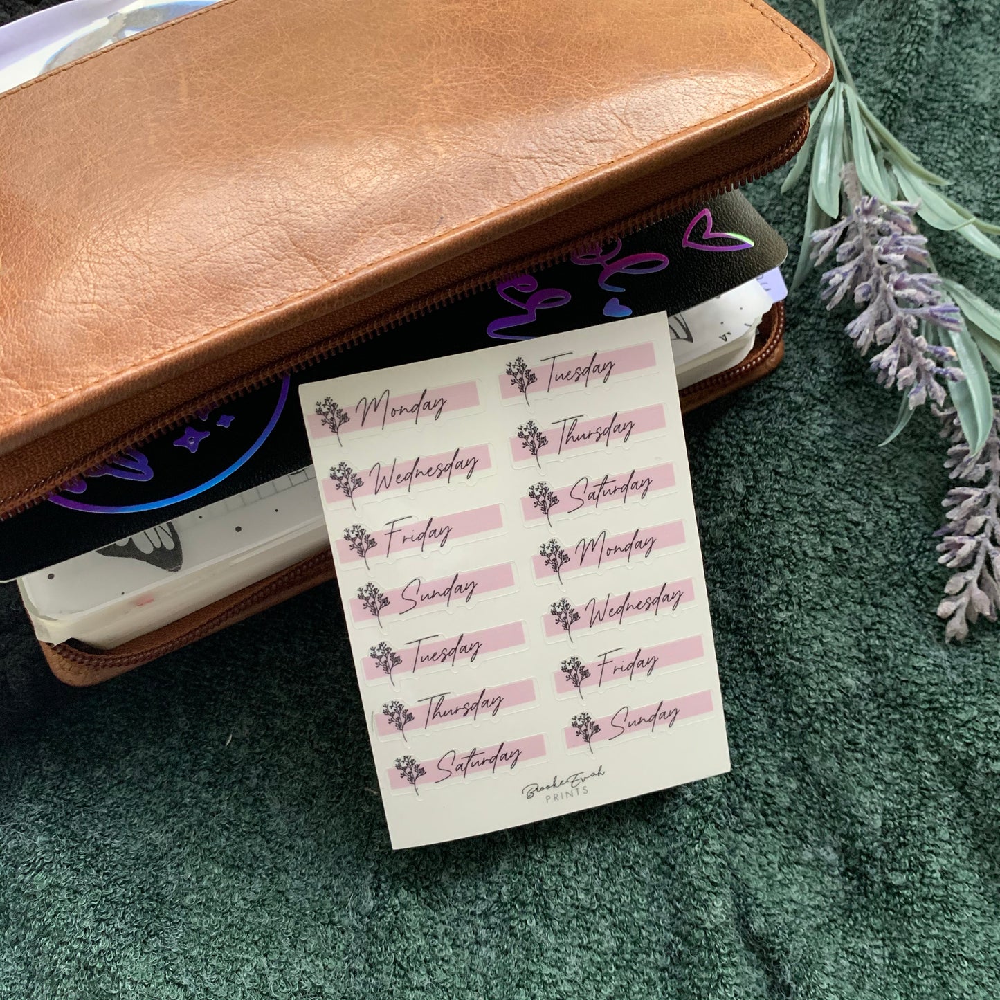 Transparent Day’s of the Week Stickers - Version 2