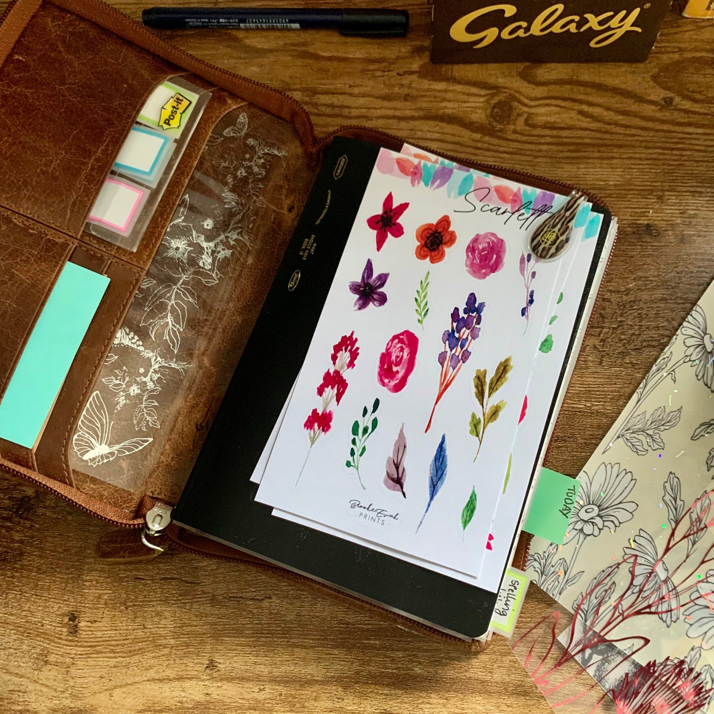 Inspired by nature - Floral Watercolour Stickers