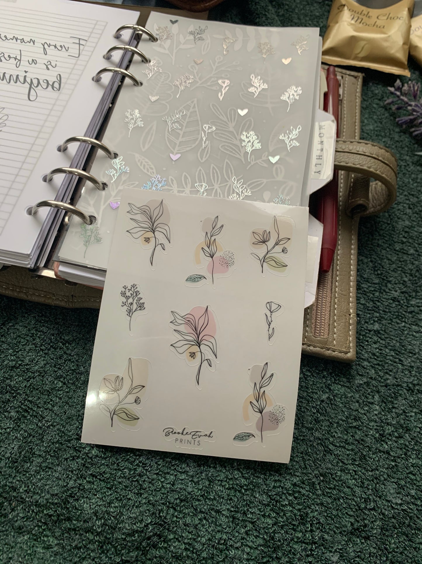 Transparent Floral Stickers - Version 2