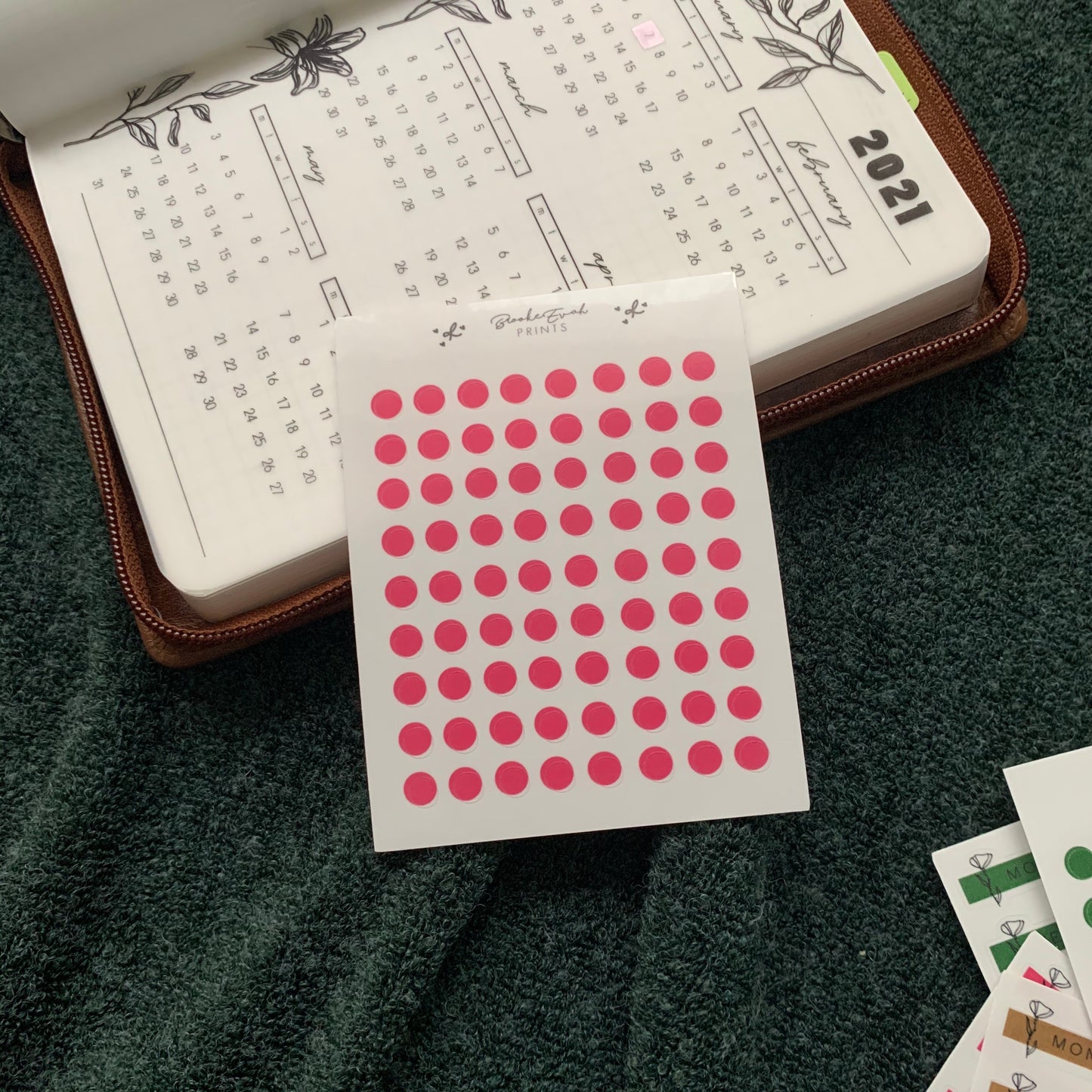 Transparent Dot Stickers X Autumn collection