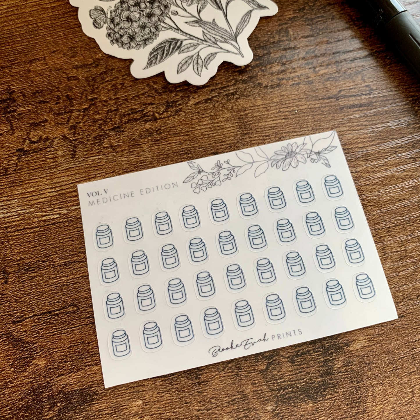 mini Minimal Medicine Icon Stickers