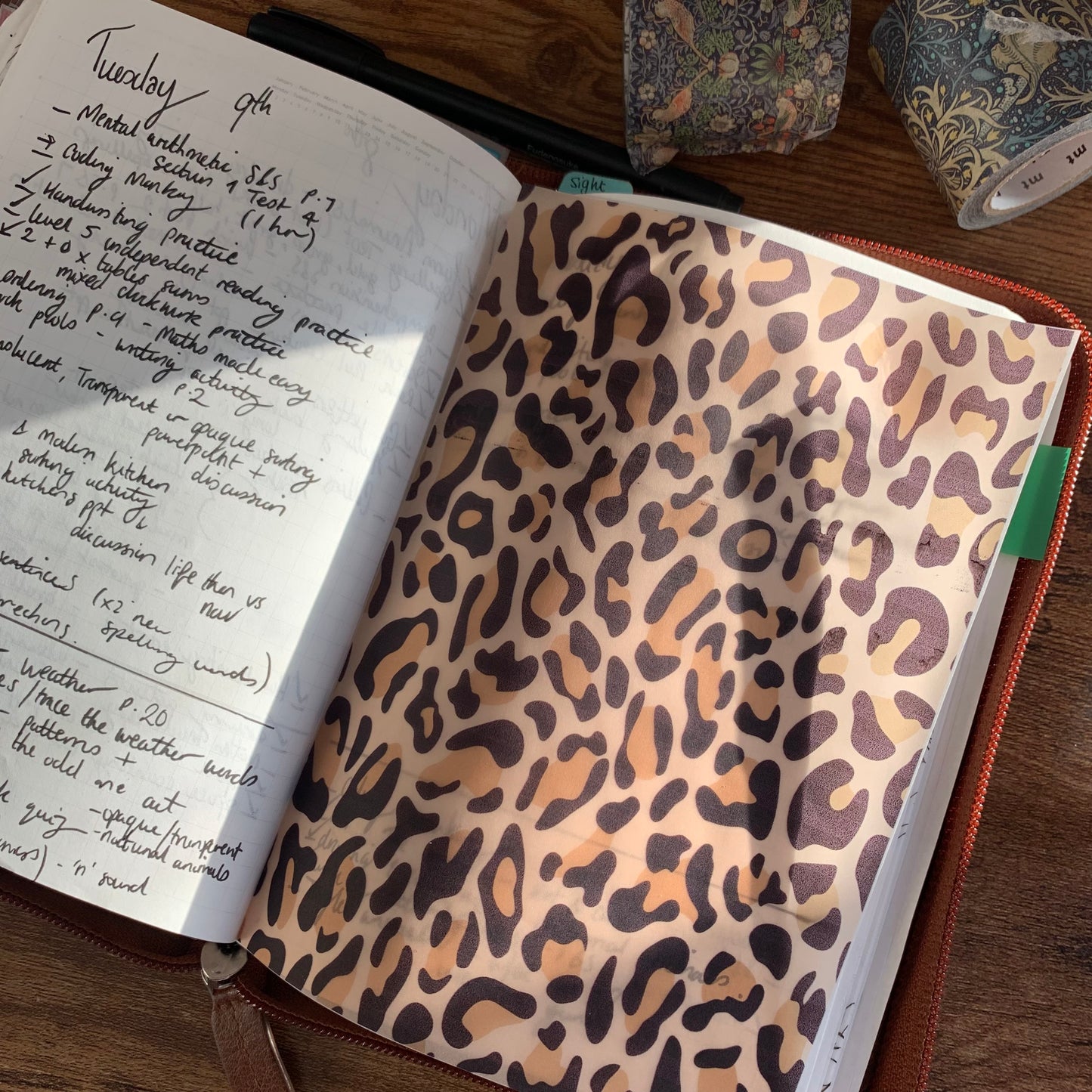 Leopard Print - Vellum Planner Dashboard