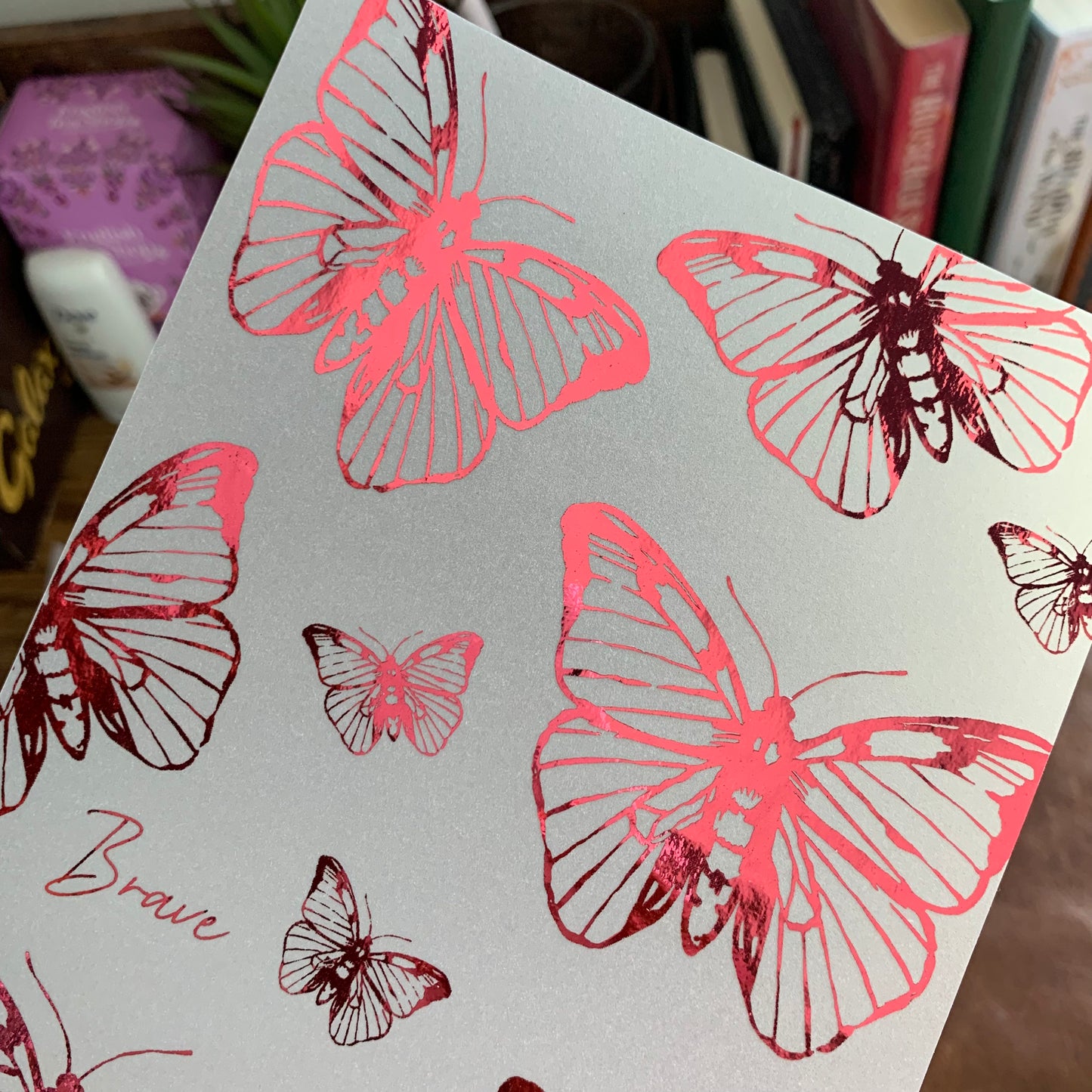 Pink Foiled Butterflies • Vellum X Acetate Planner Dashboards - Brave II