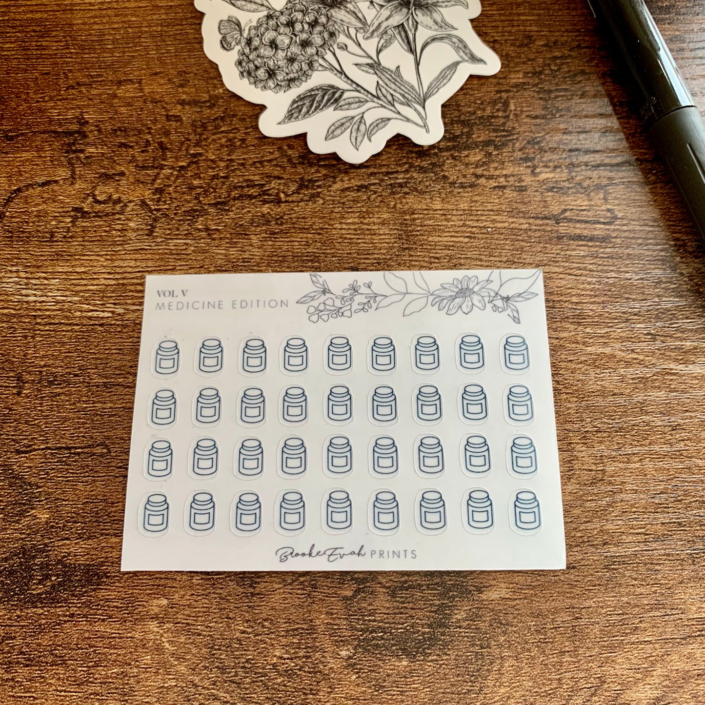 mini Minimal Medicine Icon Stickers