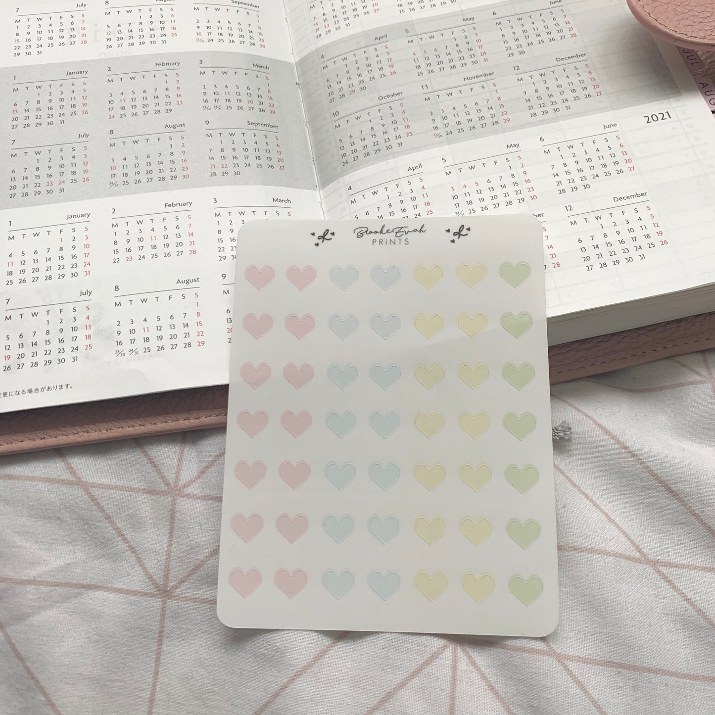 Transparent Heart Stickers