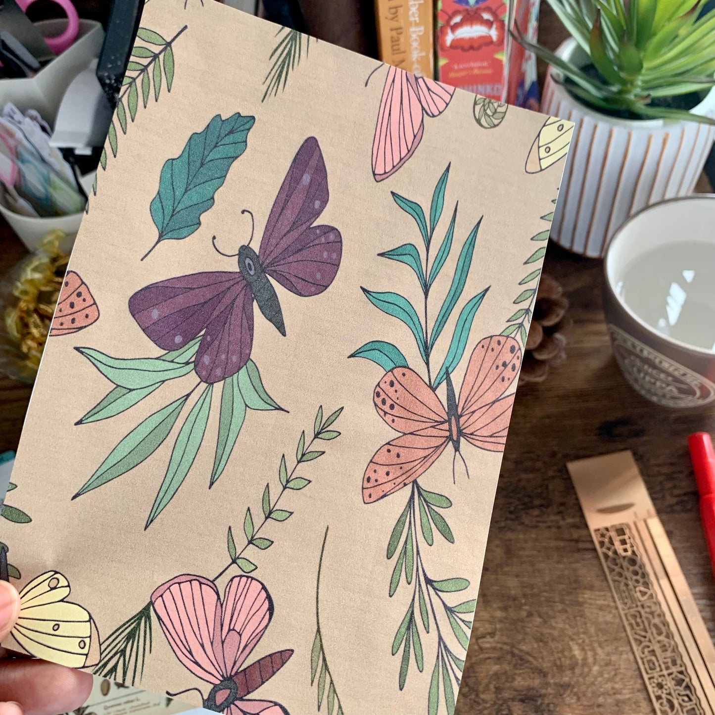 Printed Tomoe River Paper Planner Dashboards- Woodland