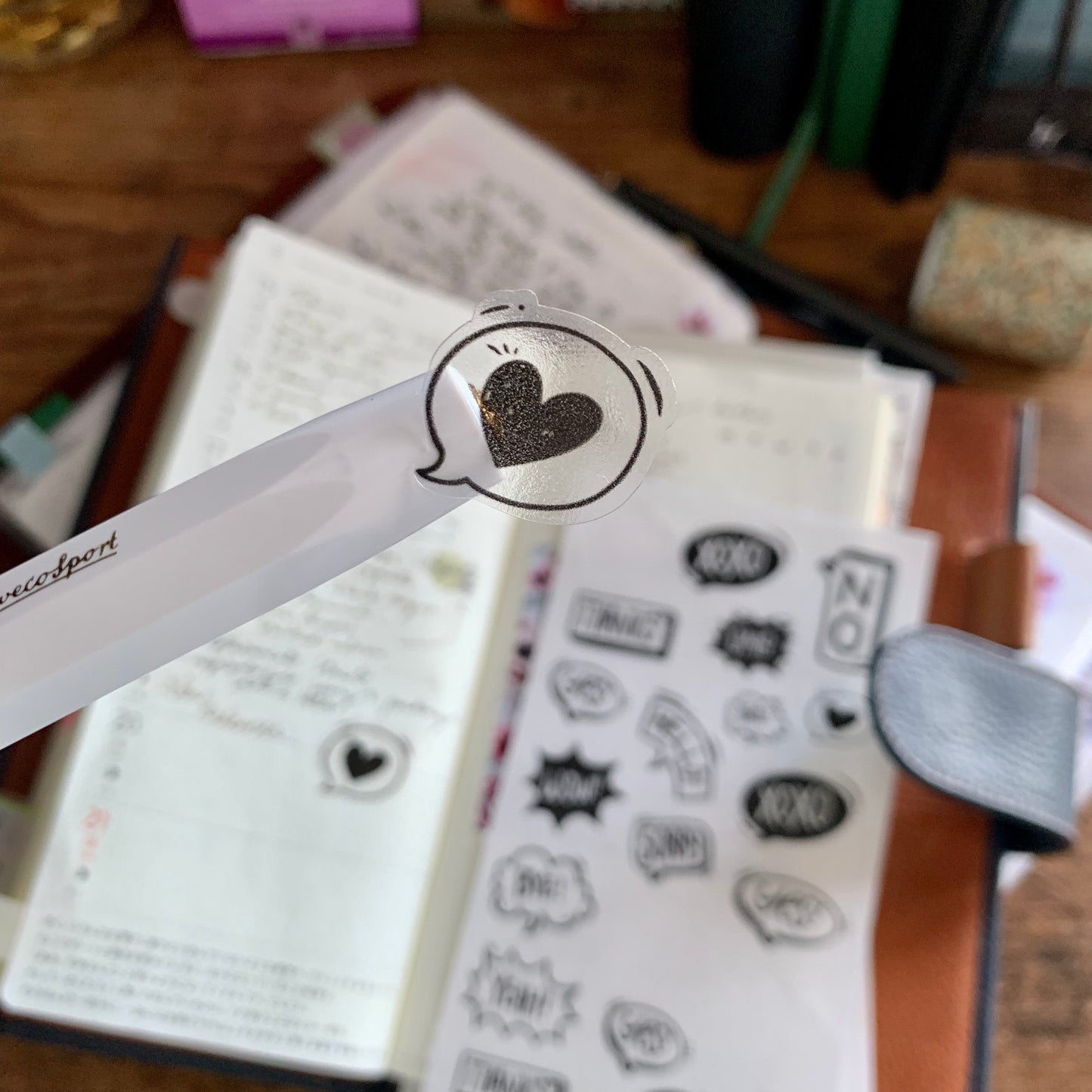 Doodle Speech Bubble Stickers - Transparent Stickers