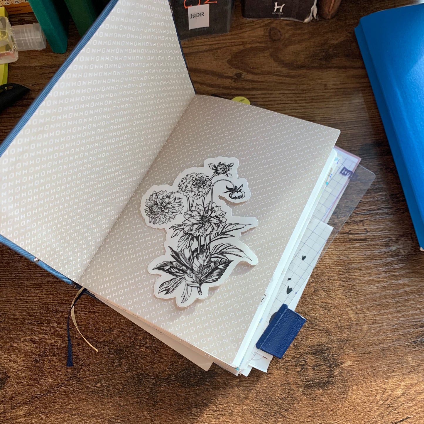 Hand drawn Flower Sticker Flake - Mildred