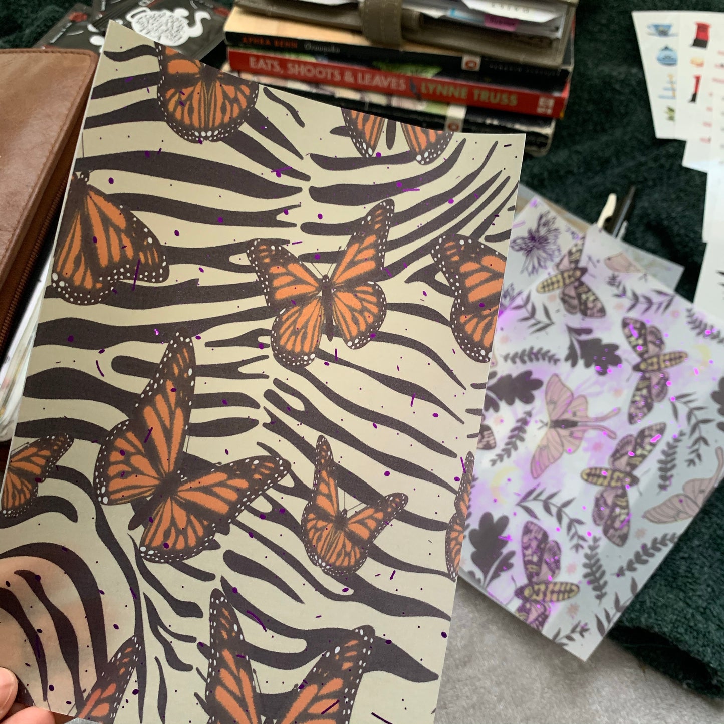 Printed Vellum Planner Dashboards - Purple Forest v3 💜