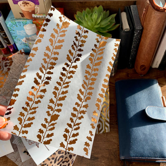 Herbs in a row - Vellum X Acetate Planner Dashboard - Copper Foil