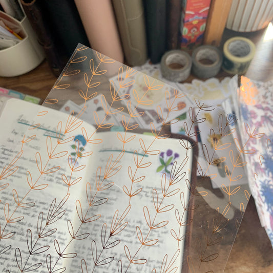 Printed Vellum X Acetate Planner Dashboard - Francis