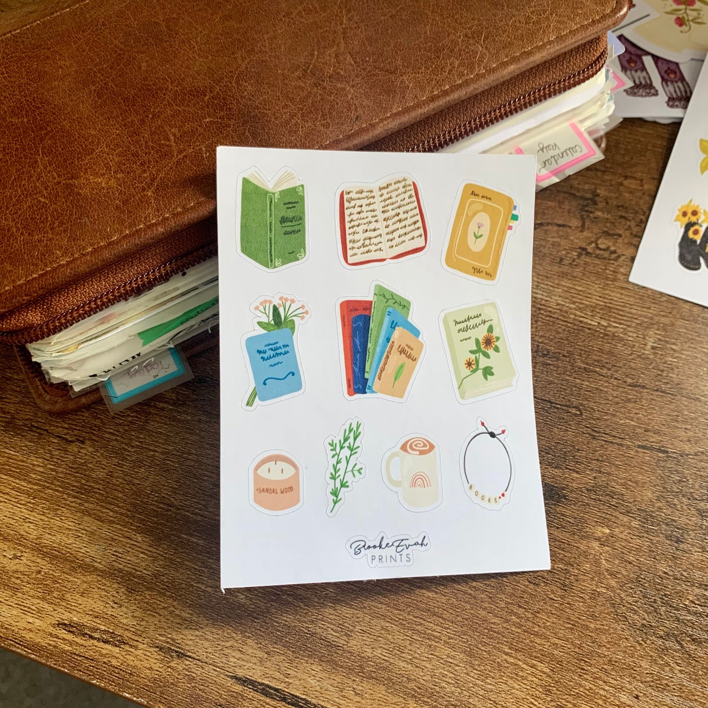Journal & Sunflower Stickers- Oh so cozy Collection