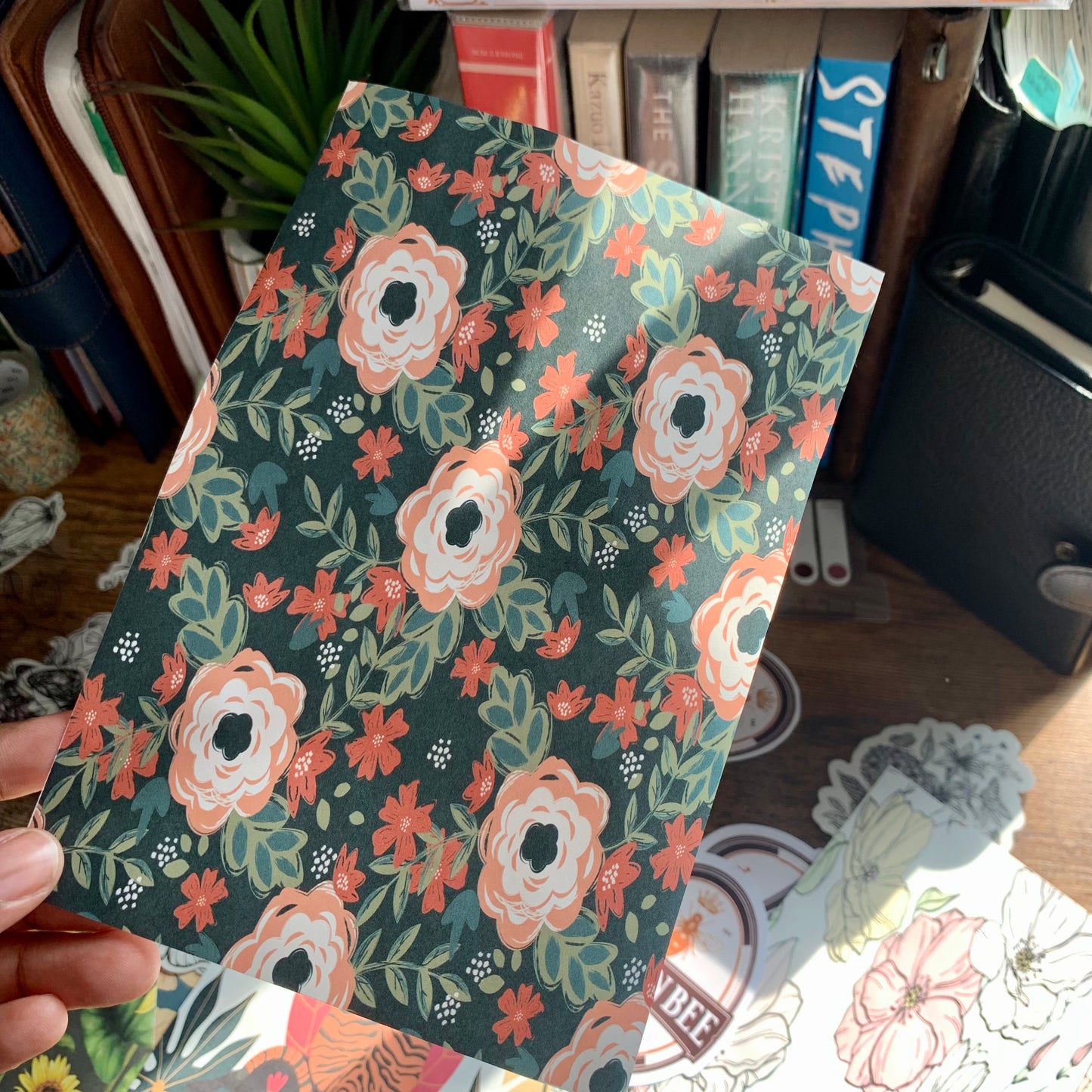 Pretty Emerald Floral Planner Dashboard - Emily