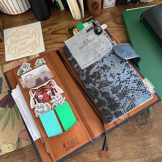 Snake Skin - Vellum Planner Dashboard - Black Foil