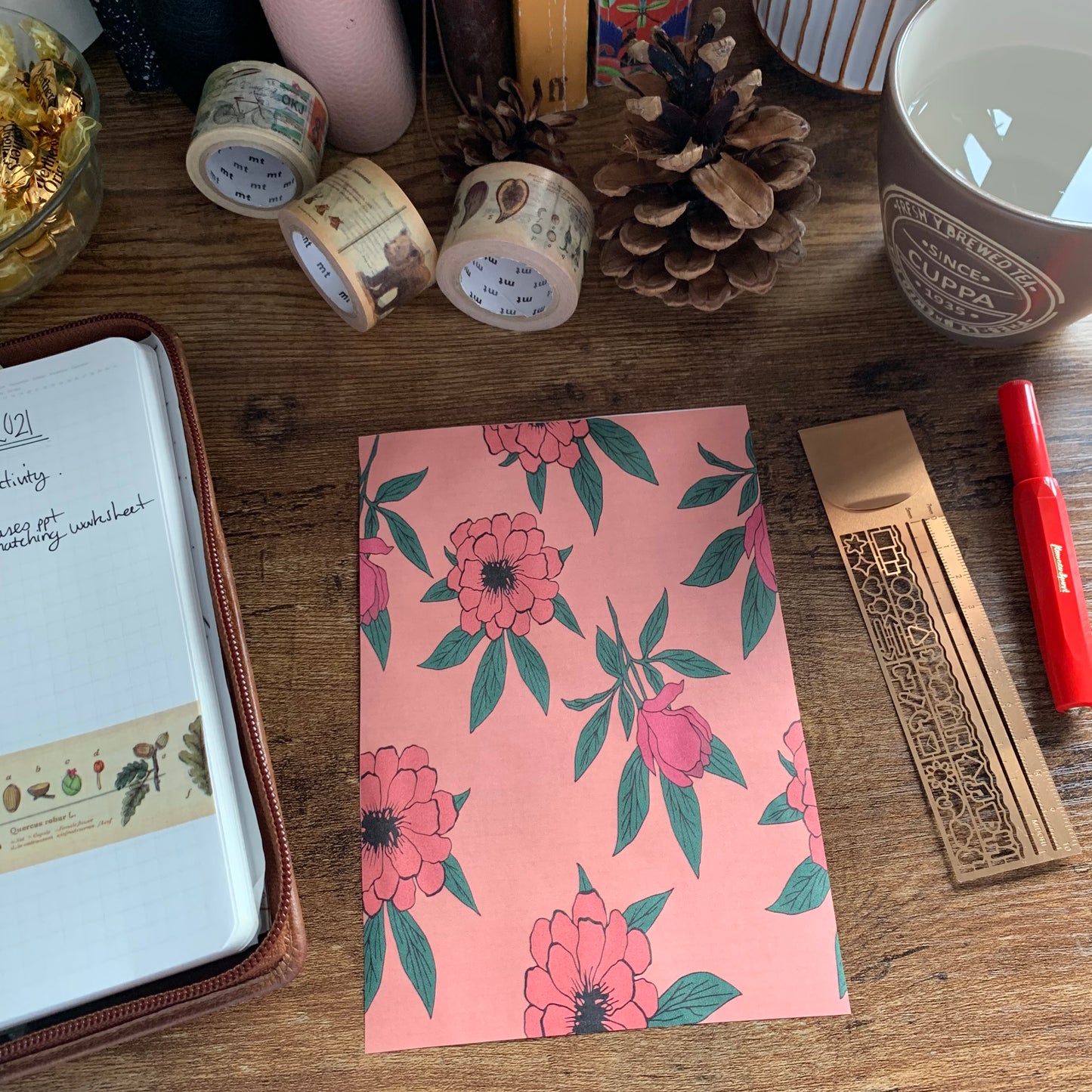 Printed Tomoe River Paper Planner Dashboards- Rich