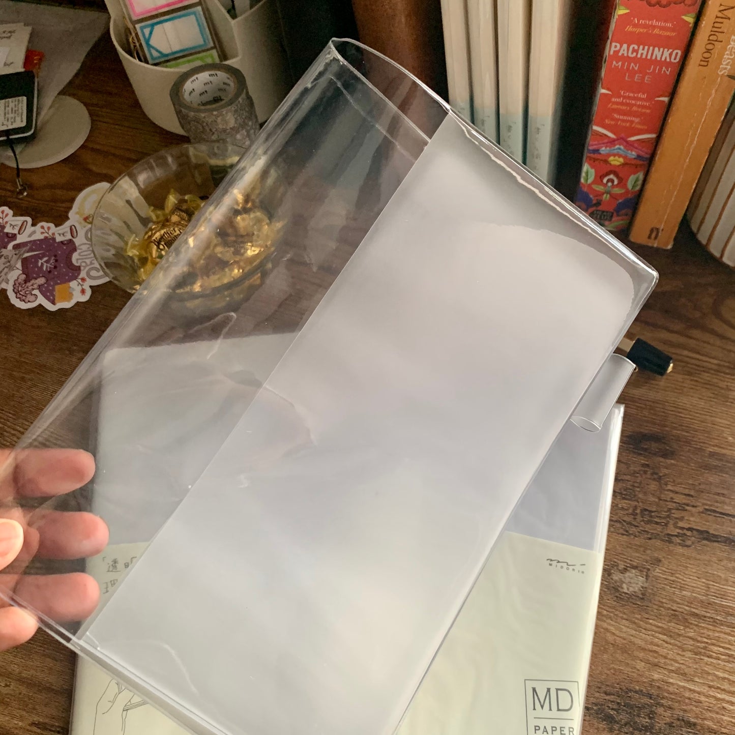 MD Midori Notebook Clear Cover - A5 Size