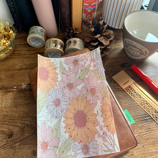 Printed Foiled Vellum Planner Dashboard- Wild Dreams