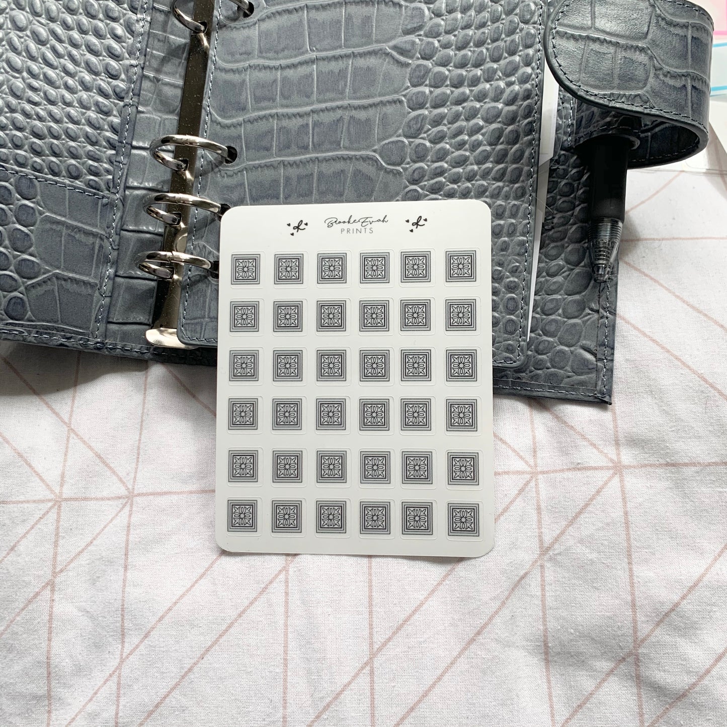 Transparent Decorative Cube Stickers