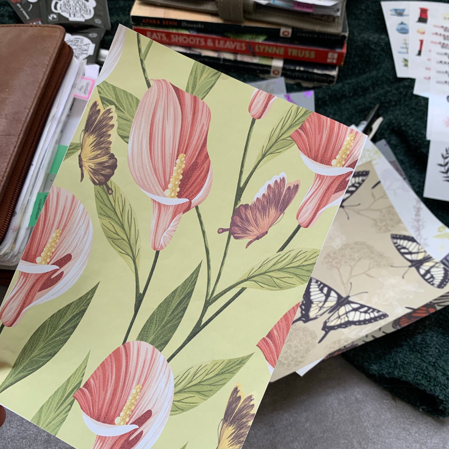 Printed Tomoe River Paper Planner Dashboards- Lily Love
