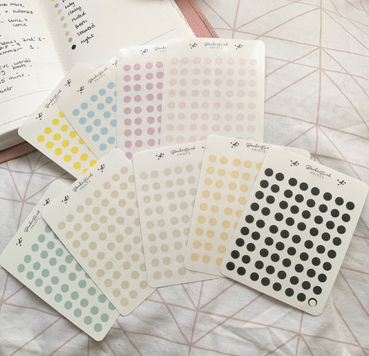 Transparent Dot Planner Stickers