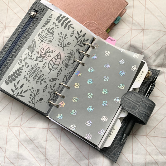 Printed Vellum Planner Dashboard- Daisy Flowers